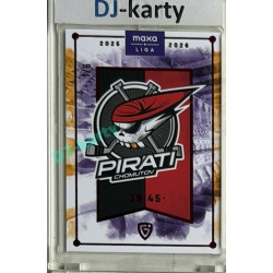 2025/26 Goal Cards Maxa liga #C-09 Piráti Chomutov Team Logo Parallel Red 1/6