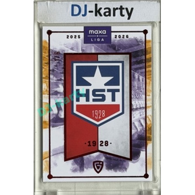 2025/26 Goal Cards Maxa liga #C-03 SK Horácká Slavia Třebíč Team Logo Parallel Red 1/6