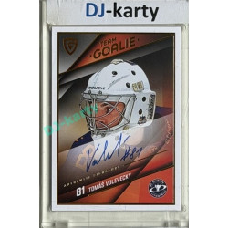 2025/26 Goal Cards Maxa liga #SG-11 Tomáš Volevecký Goalies Auto xx/25