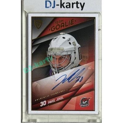 2025/26 Goal Cards Maxa liga #SG-08 Pavel Jekel Goalies Auto xx/25