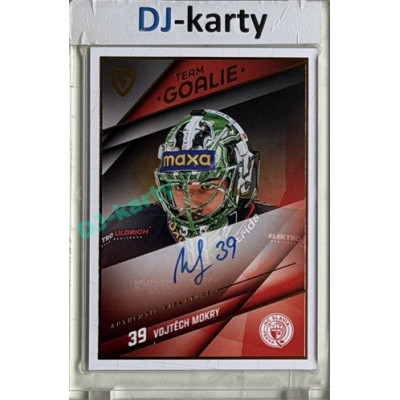 2025/26 Goal Cards Maxa liga #SG-29 Vojtěch Mokry Goalies Auto xx/25