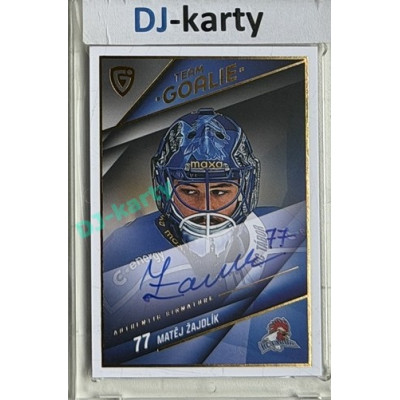 2025/26 Goal Cards Maxa liga #SG-16 Matěj Žajdlík Goalies Auto xx/25