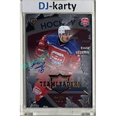 2025/26 Goal Cards Maxa liga #TL-14 Emils Gégeris Team Leaders Auto xx/25