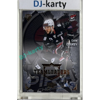 2025/26 Goal Cards Maxa liga #TL-05 Cole Coskey Team Leaders Auto xx/25