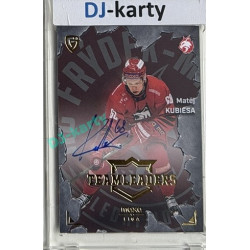 2025/26 Goal Cards Maxa liga #TL-25 Matěj Kubiesa Team Leaders Auto xx/25
