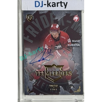 2025/26 Goal Cards Maxa liga #TL-25 Matěj Kubiesa Team Leaders Auto xx/25