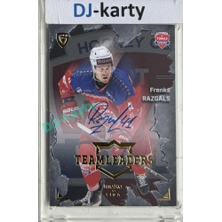 2025/26 Goal Cards Maxa liga #TL-13 Frenks Razgals Team Leaders Auto xx/25