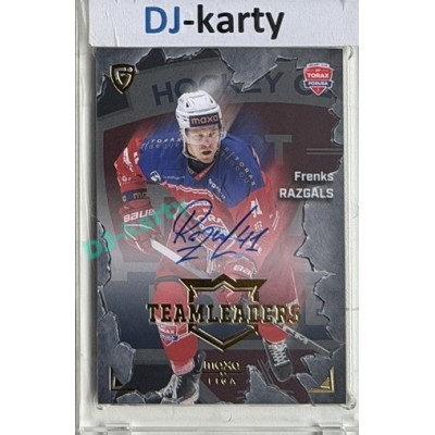 2025/26 Goal Cards Maxa liga #TL-13 Frenks Razgals Team Leaders Auto xx/25