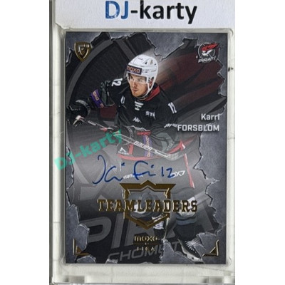 2025/26 Goal Cards Maxa liga #TL-06 Karri Forsblom Team Leaders Auto xx/25