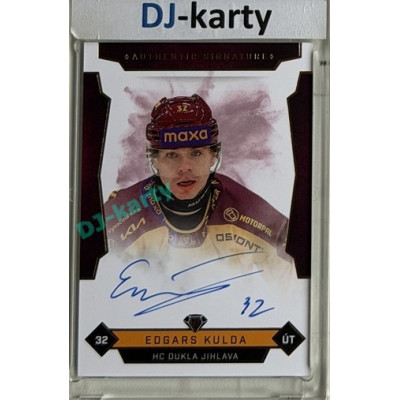 2025/26 Goal Cards Maxa liga #JIH-7 Edgars Kulda Signatures xx/25
