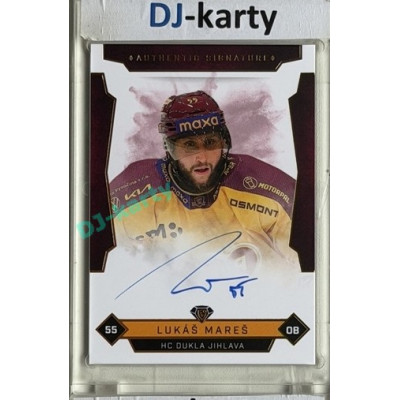 2025/26 Goal Cards Maxa liga #JIH-3 Lukáš Mareš Signatures xx/25