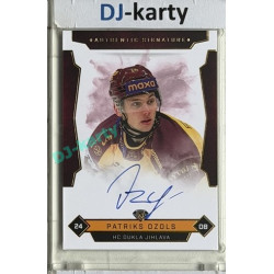 2025/26 Goal Cards Maxa liga #JIH-4 Patriks Ozols Signatures xx/25