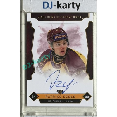 2025/26 Goal Cards Maxa liga #JIH-4 Patriks Ozols Signatures xx/25