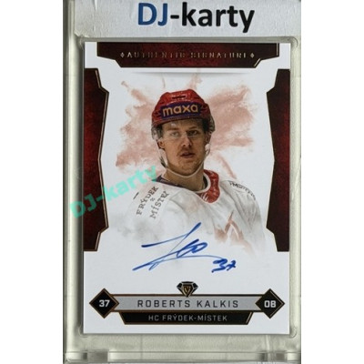 2025/26 Goal Cards Maxa liga #FMI-3 Roberts Kalkis Signatures xx/25