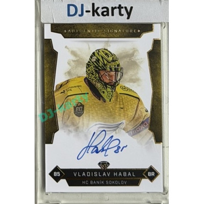 2025/26 Goal Cards Maxa liga #SOK-1 Vladislav Habal Signatures xx/25