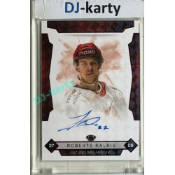 2025/26 Goal Cards Maxa liga #FMI-3 Roberts Kalkis Signatures Red 1/5