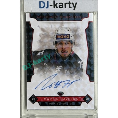 2025/26 Goal Cards Maxa liga #CHOM-5 Martin Havelka Signatures Red 1/5