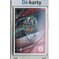 2025/26 Goal Cards Maxa liga #SG-29 Vojtěch Mokry Goalies Auto Red 5/5