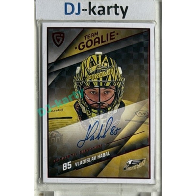 2025/26 Goal Cards Maxa liga #SG-17 Vladislav Habal Goalies Auto Red 5/5