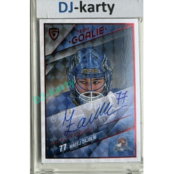2025/26 Goal Cards Maxa liga #SG-16 Matěj Žajdlík Goalies Auto Red 5/5