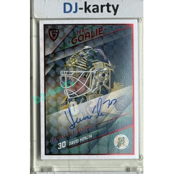 2025/26 Goal Cards Maxa liga #SG-03 David Honzík Goalies Auto Red 5/5