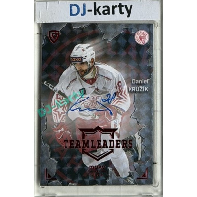 2025/26 Goal Cards Maxa liga #TL-02 Daniel Kružík Team Leaders Auto Red 4/5