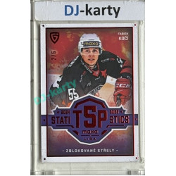 2025/26 Goal Cards Maxa liga #TOP-28 Fabien Kočí Top 5 Statistics Parallel Red 2/6