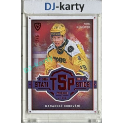 2025/26 Goal Cards Maxa liga #TOP-01 Pavel Klhůfek Top 5 Statistics Parallel Red 2/6