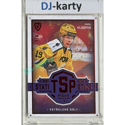 2025/26 Goal Cards Maxa liga #TOP-06 Pavel Klhůfek Top 5 Statistics Parallel Red 2/6