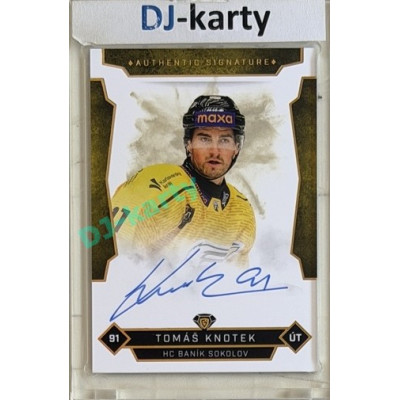 2025/26 Goal Cards Maxa liga #SOK-5 Tomáš Knotek Signatures xx/25
