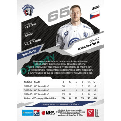 2025/26 Sportzoo ELH 2. serie #324 David Kvasnička