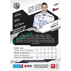 2025/26 Sportzoo ELH 2. serie #333 Jakub Šedivý