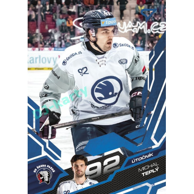 2025/26 Sportzoo ELH 2. serie #330 Michal Teplý Azure Blue
