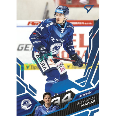 2025/26 Sportzoo ELH 2. serie #343 Krzysztof Macias Azure Blue