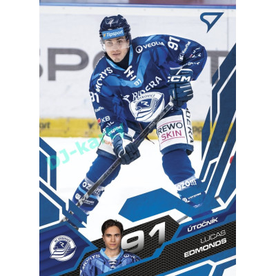2025/26 Sportzoo ELH 2. serie #340 Lucas Edmonds Azure Blue