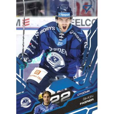 2025/26 Sportzoo ELH 2. serie #341 Šimon Fasner Azure Blue