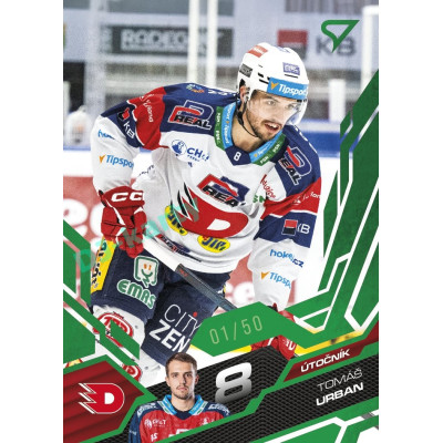 2025/26 Sportzoo ELH 2. serie #268 Tomáš Urban Emerald Green xx/50