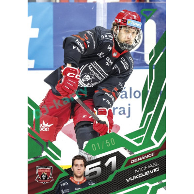 2025/26 Sportzoo ELH 2. serie #281 Michael Vukojevic Emerald Green xx/50