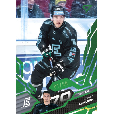 2025/26 Sportzoo ELH 2. serie #291 Adam Lukošik Emerald Green xx/50