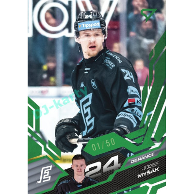 2025/26 Sportzoo ELH 2. serie #289 Josef Myšák Emerald Green xx/50
