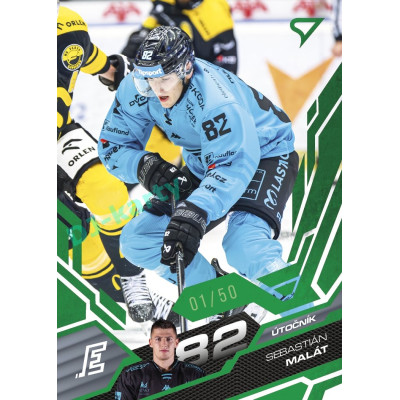 2025/26 Sportzoo ELH 2. serie #292 Sebastián Malát Emerald Green xx/50