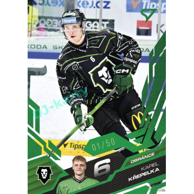 2025/26 Sportzoo ELH 2. serie #303 Karel Křepelka Emerald Green xx/50