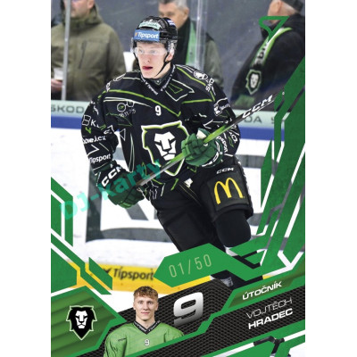 2025/26 Sportzoo ELH 2. serie #306 Vojtěch Hradec Emerald Green xx/50