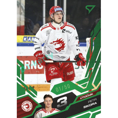 2025/26 Sportzoo ELH 2. serie #314 Petr Sikora Emerald Green xx/50