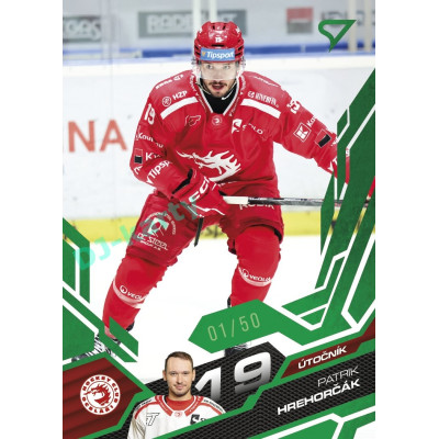 2025/26 Sportzoo ELH 2. serie #312 Patrik Hrehorčák Emerald Green xx/50