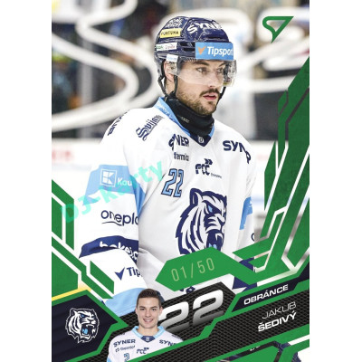 2025/26 Sportzoo ELH 2. serie #333 Jakub Šedivý Emerald Green xx/50