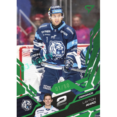 2025/26 Sportzoo ELH 2. serie #331 Layton Ahac Emerald Green xx/50