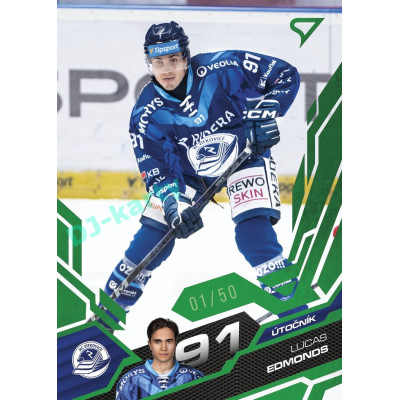 2025/26 Sportzoo ELH 2. serie #340 Lucas Edmonds Emerald Green xx/50
