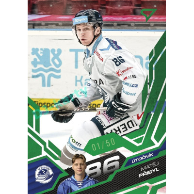 2025/26 Sportzoo ELH 2. serie #344 Matěj Přibyl Emerald Green xx/50