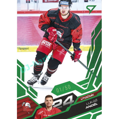 2025/26 Sportzoo ELH 2. serie #357 Lukáš Anděl Emerald Green xx/50